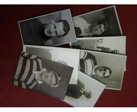 Rugby League, a collection of 8 player portrait postcards, including from Hull KR, Hull & Castleford. Full listing:Roy Fox J 