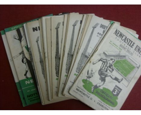 Newcastle Utd, a collection of 39 home football programmes from the 1950's & 1960's including First Team and Reserve issues, 