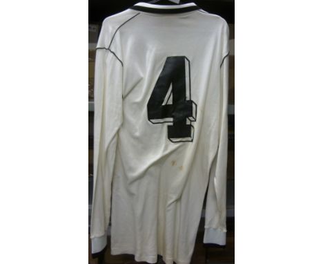 1982 West Germany, a match worn shirt for the UEFA U21 Final, as worn by number 4, this shirt was exchanged with Gary Shaw of