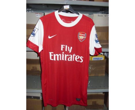 Arsenal 2010/2011, Match Worn/Exchange Home Shirt - Samir Nasri, Number 8 (manufactured by Nike, Size S, Short Sleeve, Premie