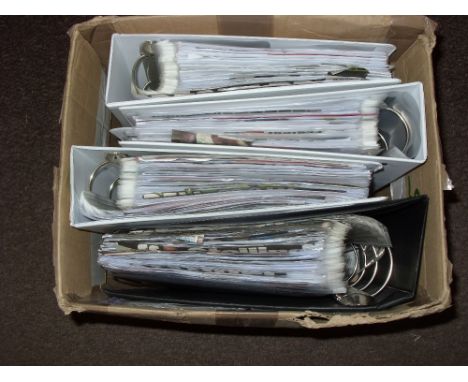 2016/2017 UEFA Champions &amp; Europa Leagues, Three large folders containing Printed Match Press Kits, Colour Teamsheets, Be