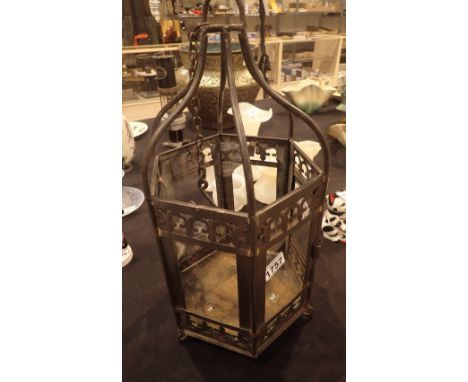 Brass hanging light