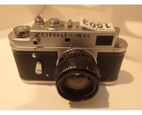 Vintage Russian Zorki 4K film camera 2/50 Jupiter 8 lens no 74117009