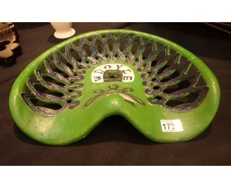 Cast iron tractor seat