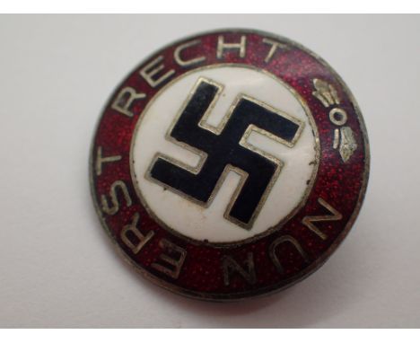 German Nun Erst Recht enamel badge