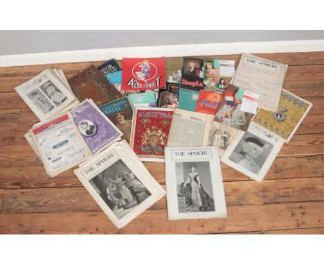 A large quantity of assorted ephemera, to include Coronation Record Number George V and Queen Mary book, theatre programmes L