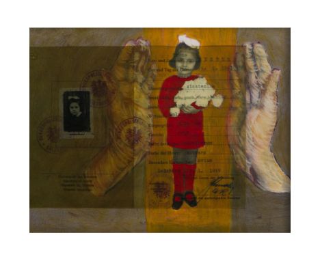 Irene Frolic (Polish, b.1941) Mixed Media  2012, signed lower right, an abstract using film and water color depicting a passp