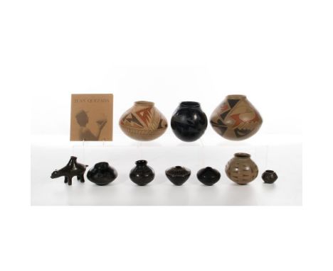Mata Ortiz Pottery Assortment  (11) total items from the village of Mata Ortiz in Chihuahua, Mexico, including Casas Grandes 