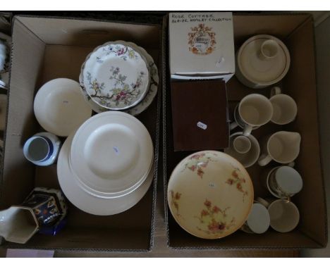 A collection of tea and dinnerware to include- Carltonware, Crownware and Denby together with, a Goblin teasmaid, a Kundo wal