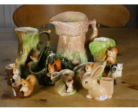 A collection of Sylvac and Hornseaware together with, ceramic animal figures 