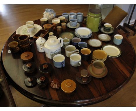A collection of Hornsea Pottery, various designs and patterns, including a Tapestry tea pot and a Cornflower tea pot (2).