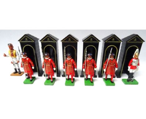 Various Toy Soldiers and other figures and other figures including Metal Models and Sentry Boxes (Condition Very Good), Cowbo
