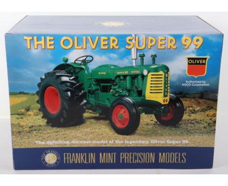 Franklin Mint Boxed The Oliver Super 99 Tractor 1/12 scale model,  in near mint condition, appears to be complete, was previo