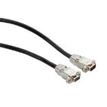 DB9 EMI/RFI Cable with Black Jacket, M-F, M-M, 5FT, 10FT