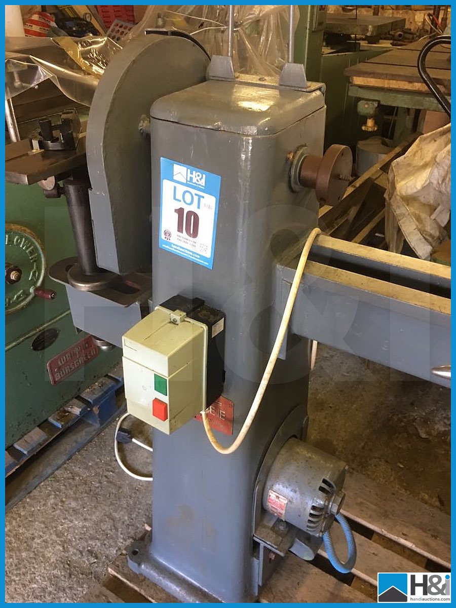 Union jubilee wood turning lathe with disc sander attachment single