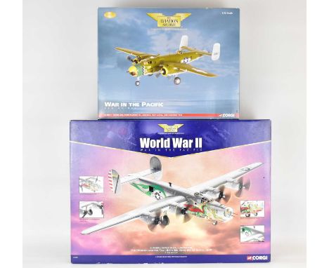 CORGI; two collectors' WWII scale model aeroplanes from the 'Aviation Archive' collection, comprising a B-25 D-1, AA35308 and