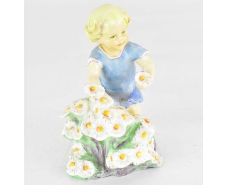 ROYAL WORCESTER; a porcelain figure, no. 3455 'May', height 13cm.