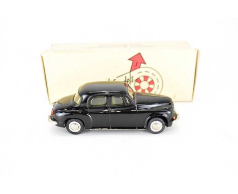 PATHFINDER MODELS; a 1:43 scale diecast model of a Rover 90, 1956, PFM No.2, black, boxed.