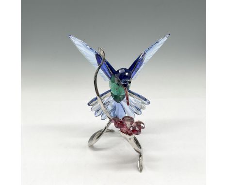 Beautifully executed in full color crystal capturing the power and beauty of a hummingbird in flight. Colored in light and da