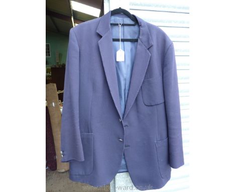 A gent's navy blue Jacket by John Pannifer, London, with patch pockets and double button cuffs.