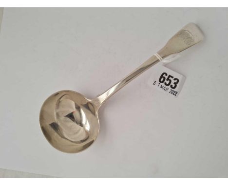 A George III sauce ladle fiddle pattern, 1810 by Eley, Fern &amp; Chawner