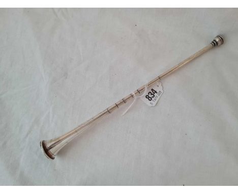 A hunting horn - 12" long - marks rubbed Chester 