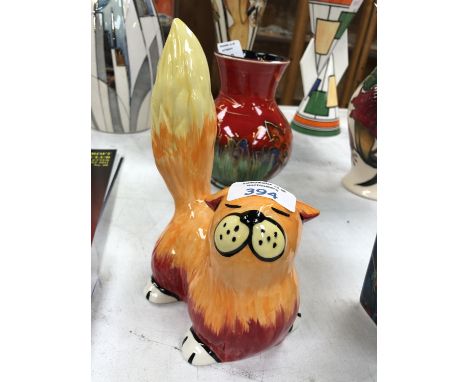A LORNA BAILEY CERAMIC 'MARMALADE' U.S.A. CAT FIGURE 