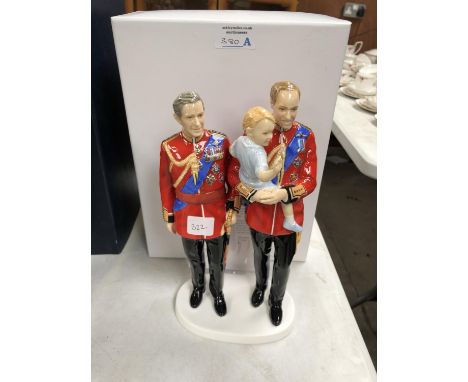 A BOXED ROYAL DOULTON LIMITED EDITION 'FUTURE KINGS' CERAMIC FIGURE GROUP, HN5884, 613/1000 