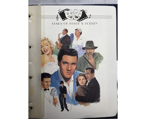 STARS OF STAGE AND SCREEN . 23 ELVIS PRESLEY USA FIRST DAY COVERS , PRESENT IN SPECIAL BINDER 