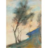 Lesser Ury. „Italienisches Seeufer“. 1890er-Jahre