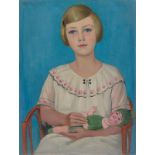 August Heitmüller. Mädchen mit Puppe. 1927