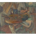 Friedrich Ahlers-Hestermann. „Atelierstilleben (auch: Palettenstilleben)“ / „Tristan“ (b…. 1921/1951