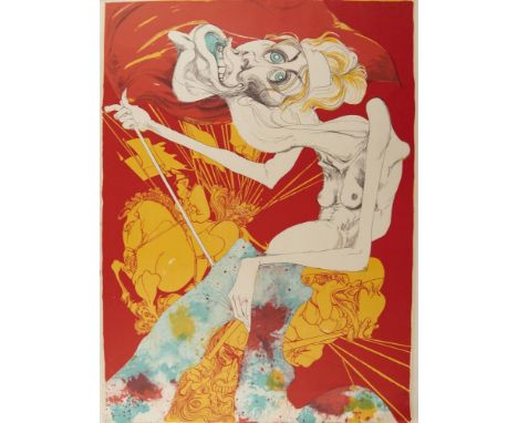 o†GERALD SCARFE, CBE (1936- ) STUDENTS OF THE REVOLUTION 1969 lithograph by the Curwen Studio, signed by the artist in pencil
