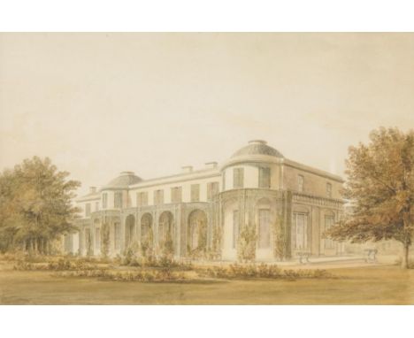JOHN CHESSELL BUCKLER (1793-1894) SOUTH EAST VIEW OF DROPMORE BUCKINGHAMSHIRE THE SEAT OF RT HONBL LORD GRENVILLE; DROPMORE B
