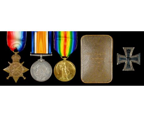 WORLD WAR ONE GROUP OF THREE 1914 Star, British War Medal and Victory Medal 1868 PTE H R J BARFOOT RAMC [1868 PTE H R BARFOOT