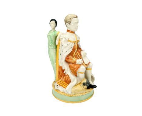 This Kevin Francis pottery Toby Jug, titled THE KING'S DILEMMA, is part of a patterned series, with plans for a limited run o