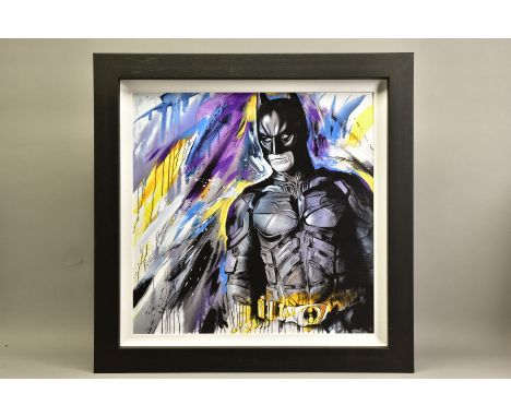 JEN ALLEN (BRITISH 1979) 'SILENT GUARDIAN' a limited edition print of Batman 78/195, signed lower left with certificate, appr