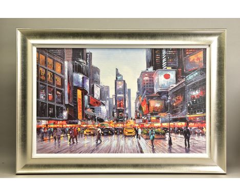HENDERSON CISZ (BRAZIL 1960) 'TIMES SQUARE MORNING' a limited edition print of Manhattan 25/195, signed bottom right, no cert