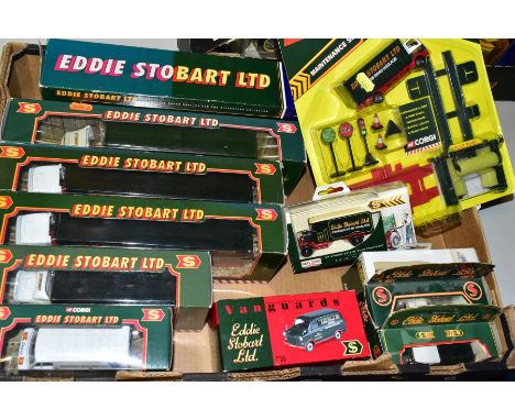 A COLLECTION OF BOXED CORGI CLASSICS AND LLEDO EDDIE STOBART DIECAST VEHICLES, to include Corgi Classics Scamia T-Cab Bulk Ti