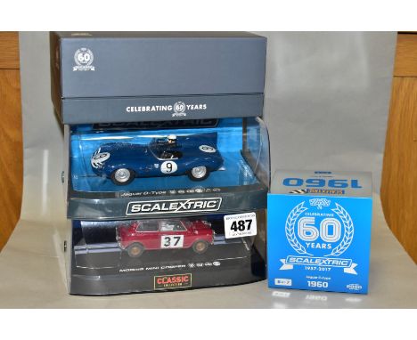 A BOXED SCALEXTRIC 1960 JAGUAR E-TYPE (C3826A) limited edition celebrating 60 years of Scalextric 1957-2017, No 1064 of 2000,