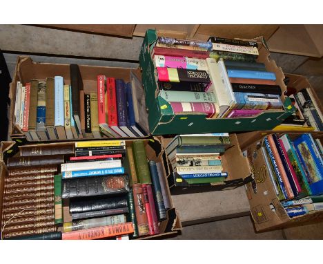 EIGHT BOXES OF BOOKS TO INCLUDE FOLIO SOCIETY, a collection of fifteen titles and one duplicate title, comprising from Atlant