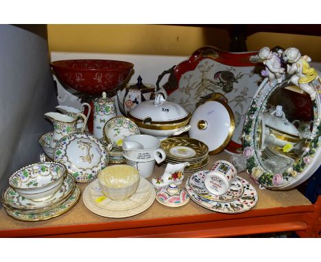 A GROUP OF CERAMICS, to include Wedgwood 'Ascot' tureen and cover, T.Goode &amp; Co part teawares No 4809, mixed backstamps a