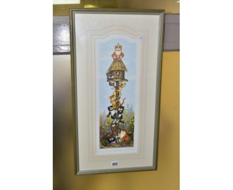 LINDA JANE SMITH (BRITISH CONTEMPORARY) signed limited edition prints comprising 'Larder Louts' 117/495, 'Le Petit Cafe' 303/