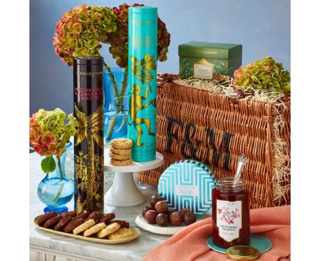 A Fortnum &amp; Mason 'The Thank You' hamper, comprising chocolate and macadamia nut biscuits, strawberry preserve, pistachio