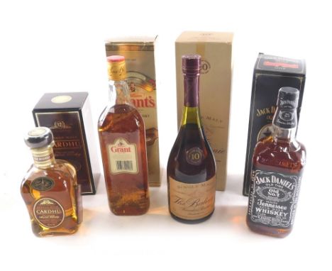 Various alcohol, the Bahenie Founders Reserve Scotch whisky single malt, various other Bourbon Whisky, etc., William Grants, 