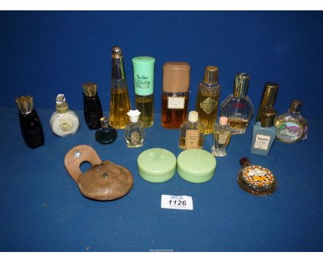 A small quantity of vintage bottles of perfume including L'Aimant, Yardley 'Lily of the Valley', lavender water, Christian Di