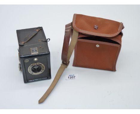 A cased Rex camera.