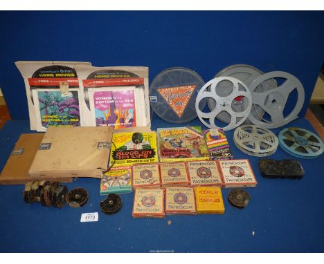 A quantity of Cine films and 8 mm Home movies;  Voyage to the bottom of the sea, black and white silent version Laurel and Ha