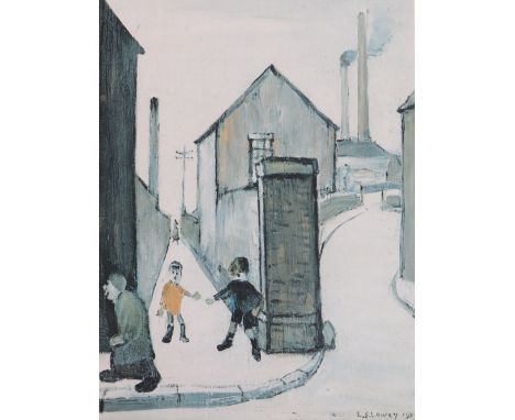 AFTER LAURENCE STEPHEN LOWRY RBA RA (1887-1976). 'Viaduct St Passage', unsigned, limited edition colour print number 804 of 8