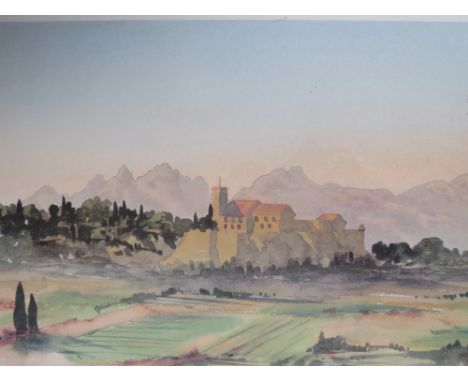 AFTER H.R.H. THE PRINCE OF WALES. 'View in South of France', see certificate verso, coloured limited edition print on paper n